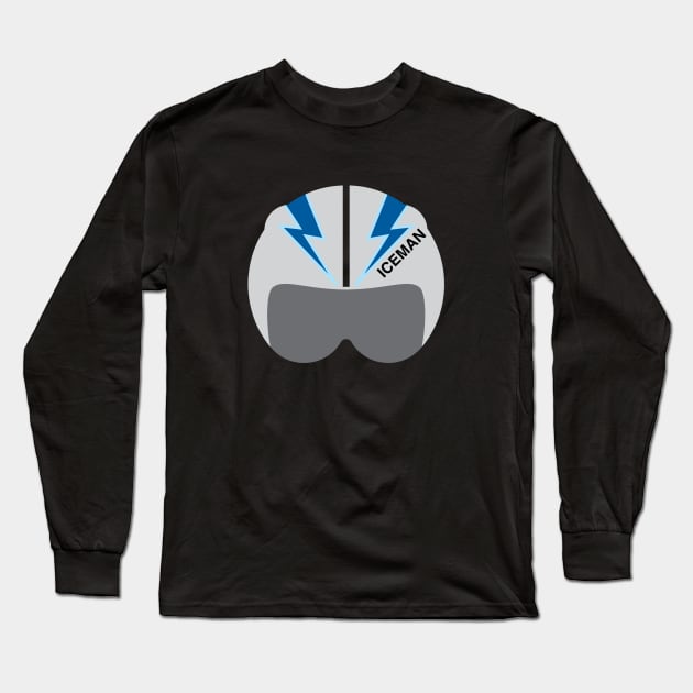 Iceman helmet Long Sleeve T-Shirt by Function9